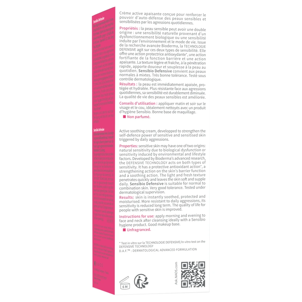 Bioderma Sensibio Defensive Lightweight Soothing Moisturiser 40ml 4 Bioderma Sensibio Defensive Lightweight Soothing Moisturiser 40ml - Image 4