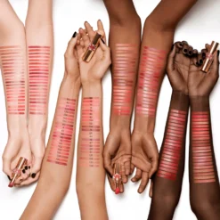 Yves Saint Laurent Rouge Volupte Shine Lipstick -Sigma Store Yves Saint Laurent Rouge Volupte Shine arm swatches 1024